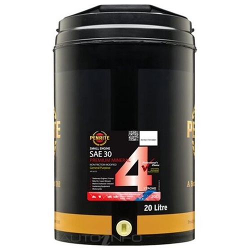 Penrite Small Engine Four Stroke Oil - SAE 30, 20 Litres