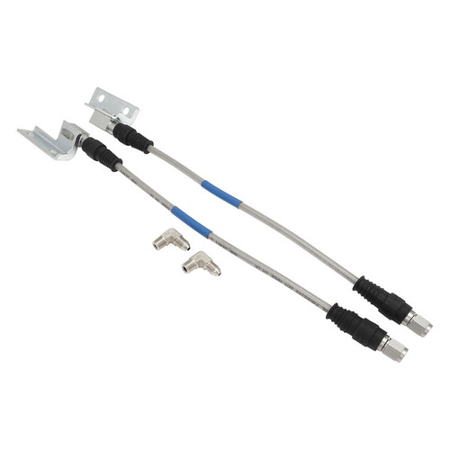 Proflow Brake Hose Kit Stainless Steel Braided PTFE Hose ADR Approved Suit Wilwood Calipers For Ford XW-XF ZC-ZL Disc Front Pair
