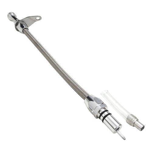 Proflow Transmission Dipstick Braided Stainless Steel Bellhousing Mount GM TH350 Each