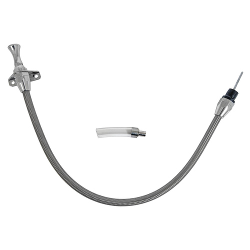 Proflow Transmission Dipstick Braided Stainless Steel Natural Bellhousing Mount 700R4 4L60E Each