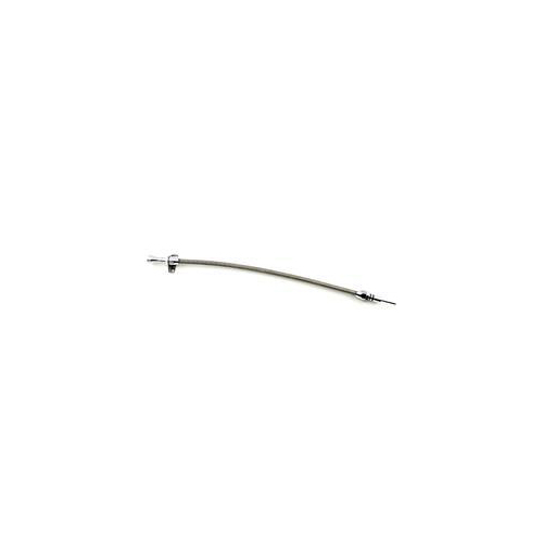 Proflow Transmission Dipstick Braided Stainless Steel Polished Handle Firewall Mounting For Ford C-6 Each 29 in. Long
