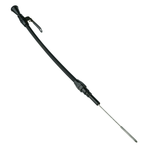 Proflow Engine Dipstick Braided Stainless Steel Black Billet Handle For Chevrolet Big Block