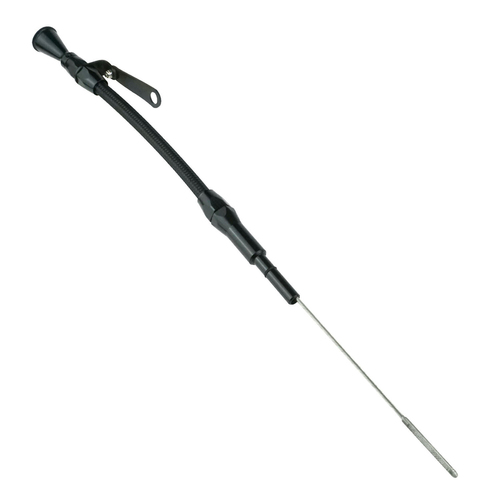 Proflow Engine Dipstick Braided Stainless Steel Black Billet Handle Dart SHP Block SB For Chevrolet