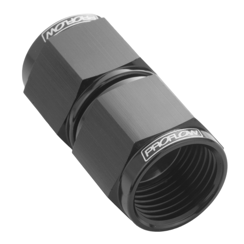 Proflow Female Flare Union Swivel Hose End Straight -08AN Black