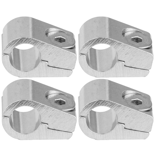 Proflow Aluminium 3/16in. Single Hose Line Clamp 4 Pack