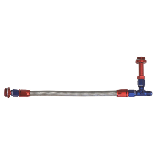 Proflow Fuel Line kit Holley 4150/4160 Universal Swivel-Seal Stainless Steel Hose -06AN Blue/Red