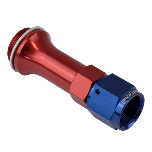 Proflow Carburettor Inlet Hose End Female -06AN To 7/8 x 20 For Holley 3in. Red/Blue