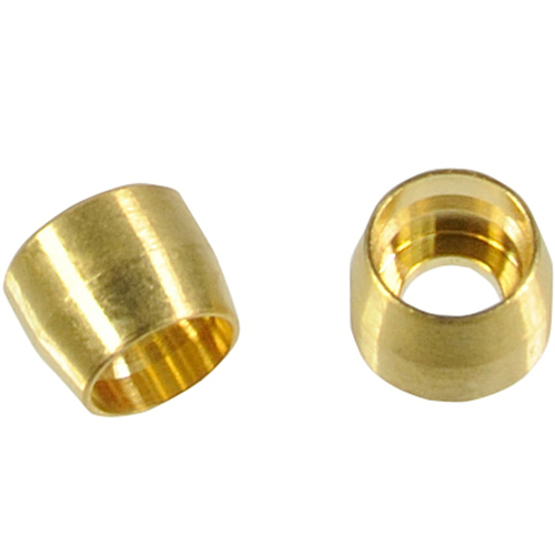 Proflow Brass Olive Insert Brass -04AN 5Pk