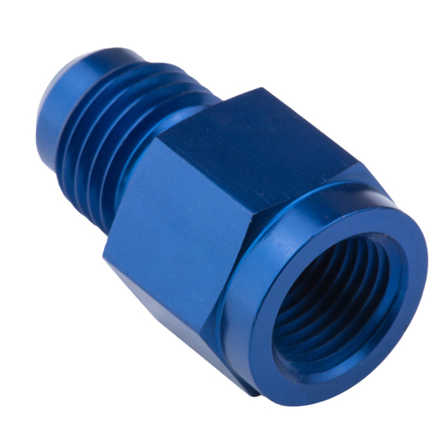 Proflow Female Adaptor 1/8in. NPT Straight To Male -04AN Blue