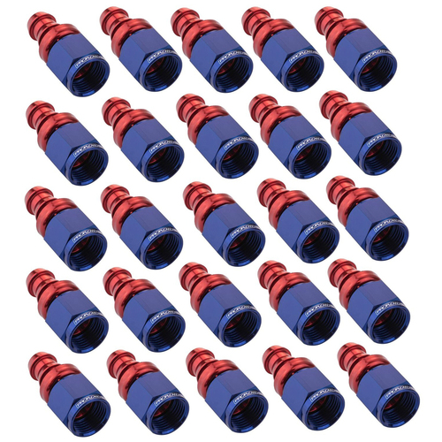 Proflow Bulk Pack Straight Push On Hose End -08AN 25pc