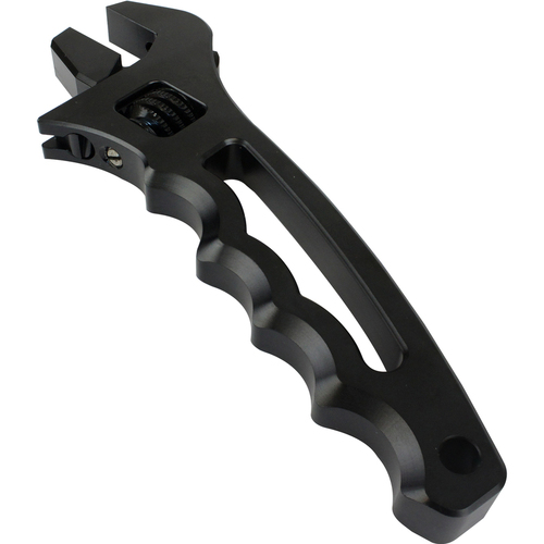 Proflow Billet Aluminium Adjustable AN Grip Wrench Spanner Black