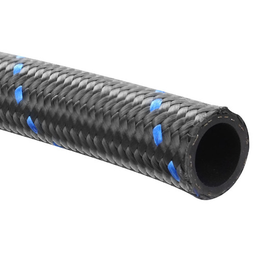 Proflow Hose Black Nylon Braided -06AN 3/8in. 1 Metre Length Bulk