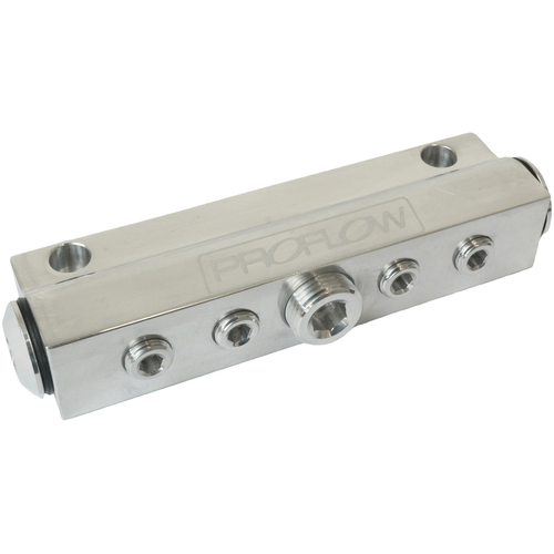 Proflow Billet Vacuum Manifold 7 Port w/ACC Polished