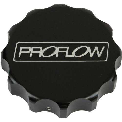 Proflow Billet Radiator Cap Cover Large Black