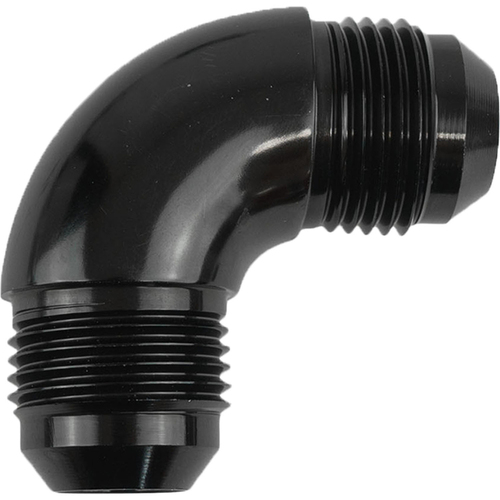 Proflow 90 Degree Union Flare Adaptor Fitting -08AN Black