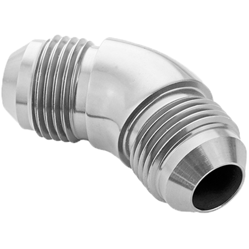 Proflow 45 Degree Union Flare Adaptor Fitting -04AN Polished