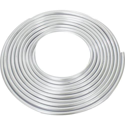 Proflow Aluminium Fuel Line Hard Tube 3/8in. Natural 25Ft Coil