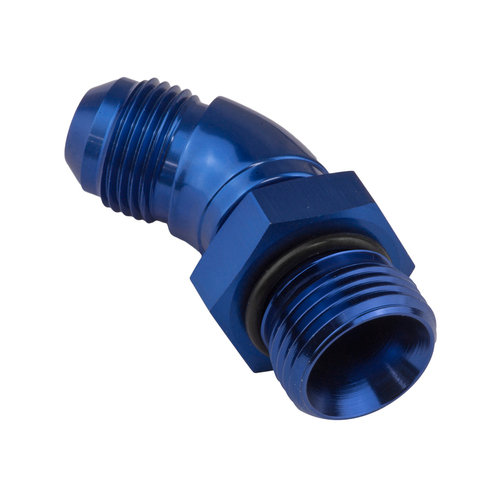 Proflow 45 Degree Male Fitting Orb Hose End To -06AN Blue
