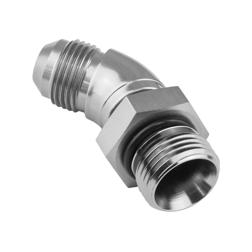 Proflow 45 Degree Male Fitting Orb Hose End To -06AN Polished