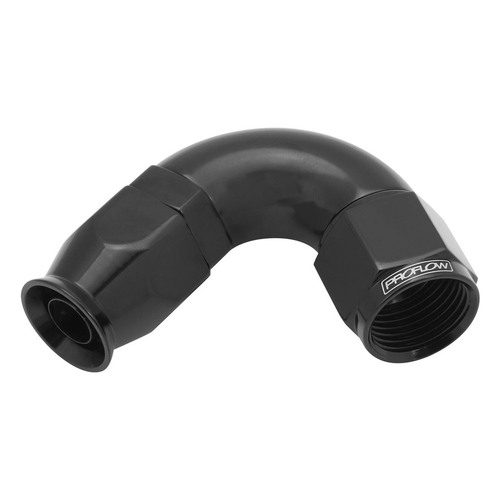 Proflow 120 Degree Fitting Hose End AN4 Suit PTFE Hose Black