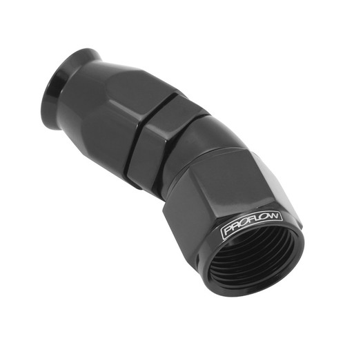 Proflow 30 Degree Fitting Hose End AN6 Suit PTFE Hose Black