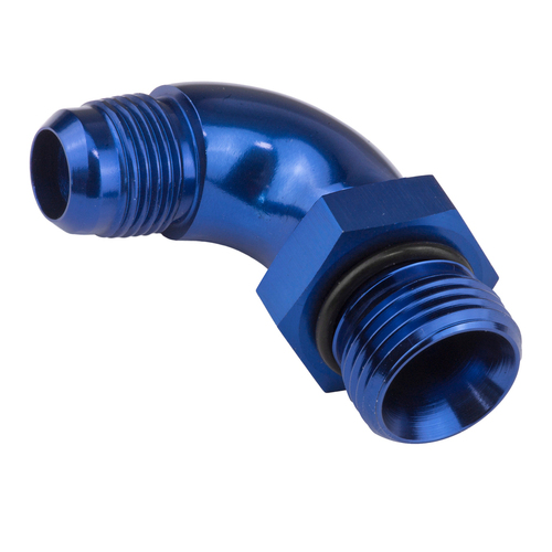Proflow 90 Degree Male Fitting Orb Hose End To -10AN Blue