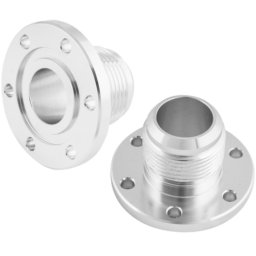 Proflow Water Pump Adapter Aluminium Natural -16 AN Bolt-on -16 AN Male Threads Davies Craig