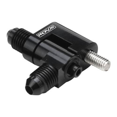 Proflow Engine Steam Line Fitting 2-Port Male -04AN Swivel For Holden LS Black Each