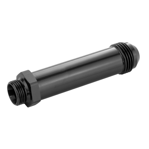 Proflow Fitting Inlet Fuel Adaptor Male Feed Demon 9/16 x 24 To -08AN Male 2in. Black