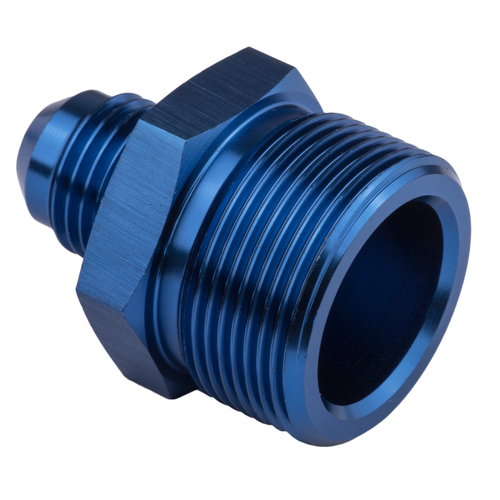 Proflow Fitting Inlet Fuel Straight Adaptor Quadrajet Male -06AN To 1in. x 20 Blue