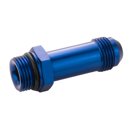Proflow Quick Release Fuel Fitting Holley Inlet Feed -08AN Male To -08AN Male 2in. Blue