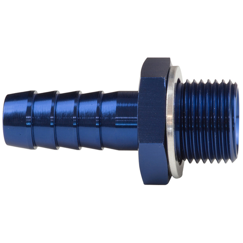 Proflow Fitting Adaptor Male 10mm x 1.00mm To 8mm Barb Blue