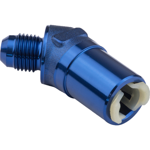 Proflow 5/16in. Female Fitting Quick Connect 45 Degree To -06AN Male Blue
