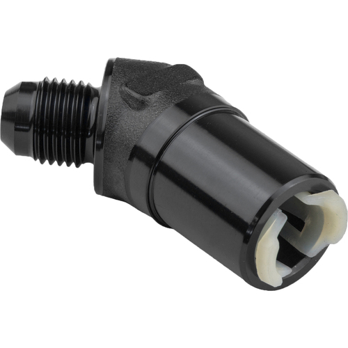 Proflow 3/8in. Female Fitting Quick Connect 45 Degree To -06AN Male Black
