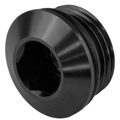 Proflow AN Port Plug Low Profile Allen Key -12AN Black