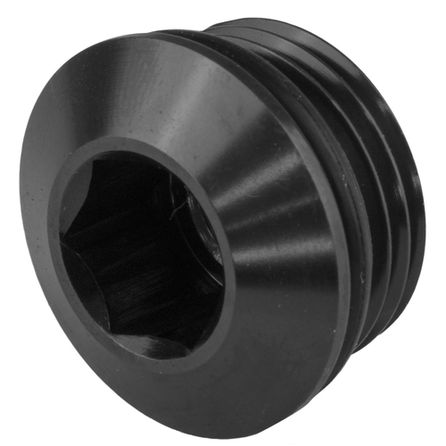 Proflow AN Port Plug Low Profile Allen Key M10 x 1.0 Black