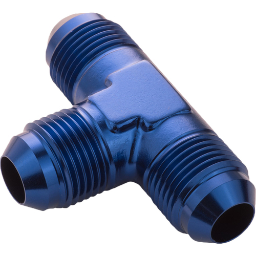 Proflow Male Flare Union Adaptor -12AN Flare Tee Blue