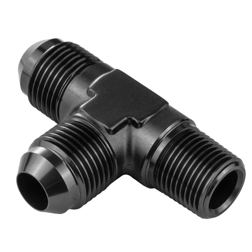Proflow Flare Flare Union Adaptor -04AN To 1/8in. NPT On Run Black