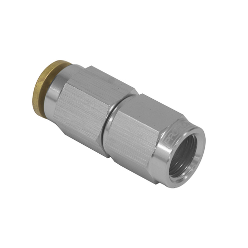 Proflow Fitting Push To Connect Nylon Tube Straight 1/4in. Nylon Tube To Female -03AN Silver