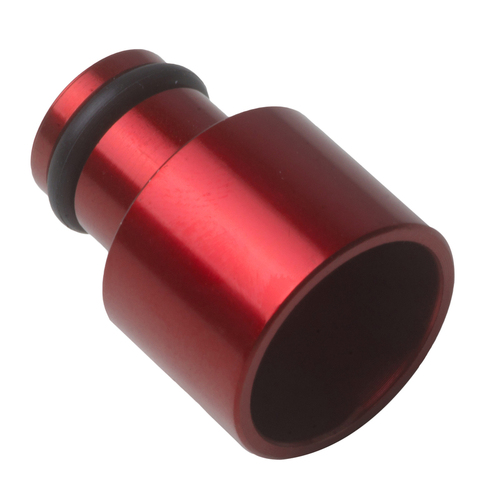 Proflow Aluminium Fuel injector Adaptor 11mm Male To 14mm Female Short Red