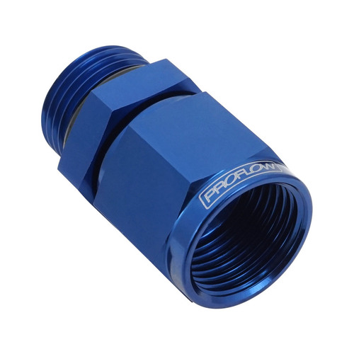 Proflow Fitting Adaptor Male -08AN ORB To Female -08AN Blue