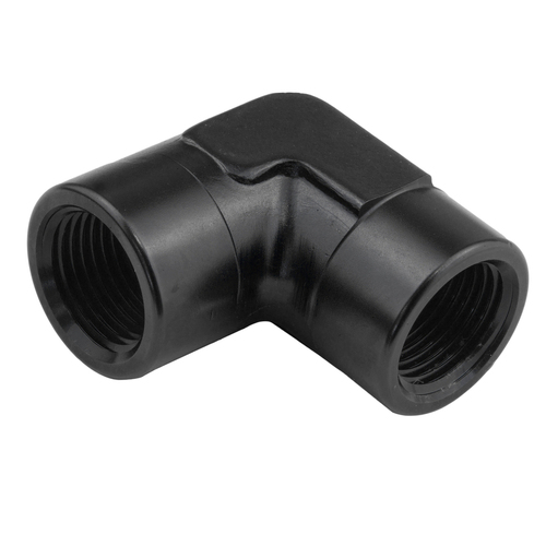 Proflow 90 Degree Coupler Female - Female Elbow 1/2in. NPT Black