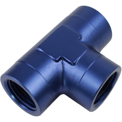 Proflow Female Adaptor Pipe Tee 1/4in. NPT Blue