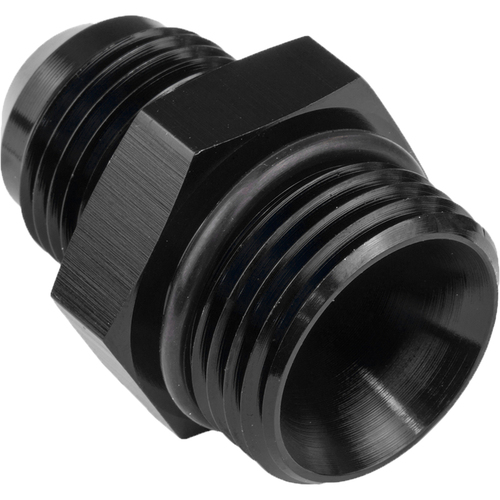 Proflow Fitting Straight Adaptor -06AN To -10AN O-Ring Port Black