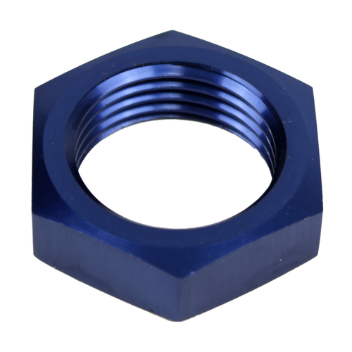 Proflow Aluminium Bulkhead AN Nut -06AN Blue