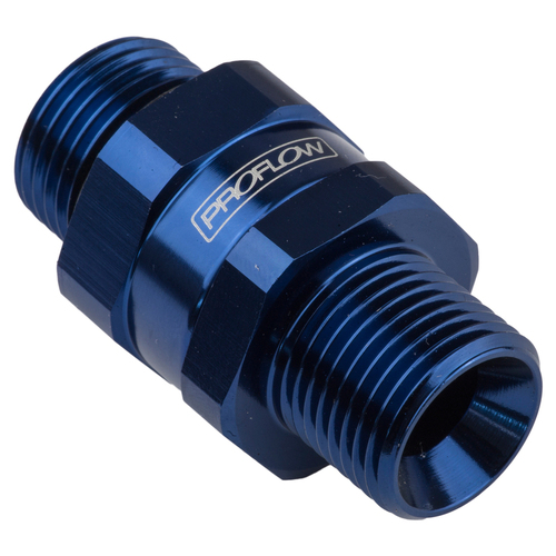 Proflow Fitting Male Swivel adaptor 18mm x 1.50 To Male -08AN Blue
