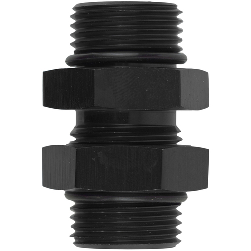 Proflow O-Ring Union Male -06AN To Male -06AN Black