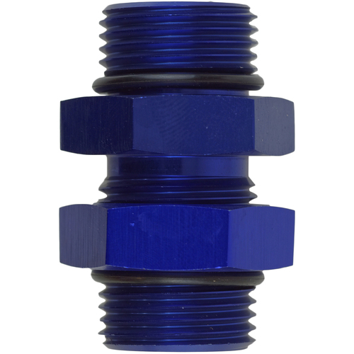Proflow O-Ring Union Male -10AN To Male -08AN Blue