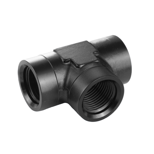 Proflow Fitting Aluminium Adaptor Female Tee -06AN Black