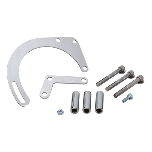 Proflow Alternator Bracket Kit For Chevrolet Small Block Low Mount Short Water Pump Steel Chrome